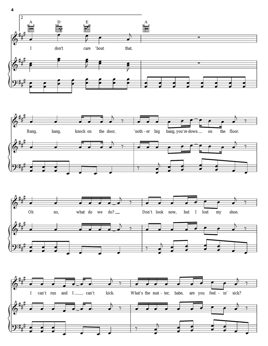 Buddy Holly Piano, Vocal, Guitar scores gallery preview page 4