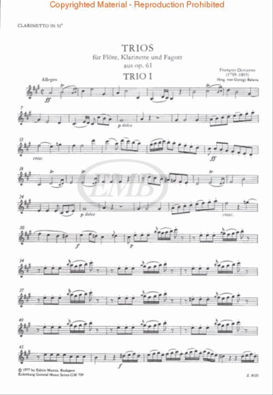 Trios for Flute, Clarinet, and Bassoon, Op. 61 Bassoon scores gallery preview page 2