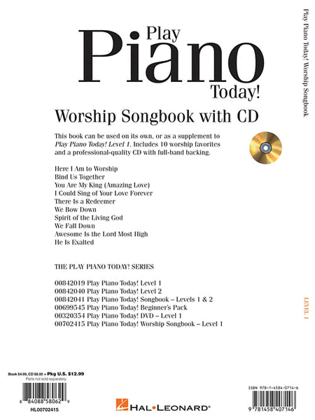 Play Piano Today! - Worship Songbook image number null
