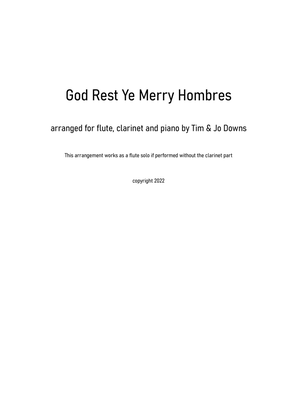 Book cover for God Rest Ye Merry Gentlemen (Latin jazz style)