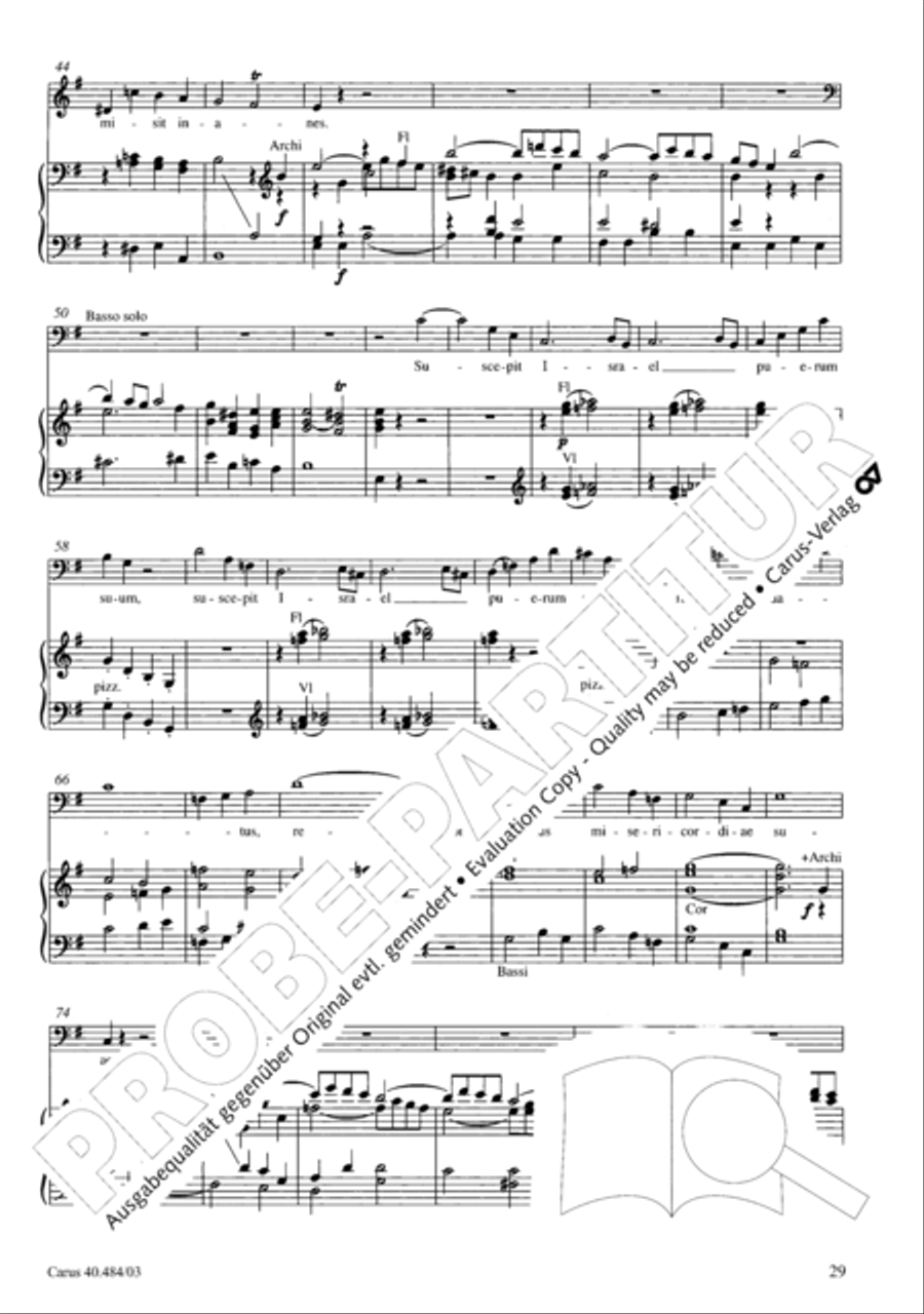 Magnificat in D ATB scores gallery preview page 30