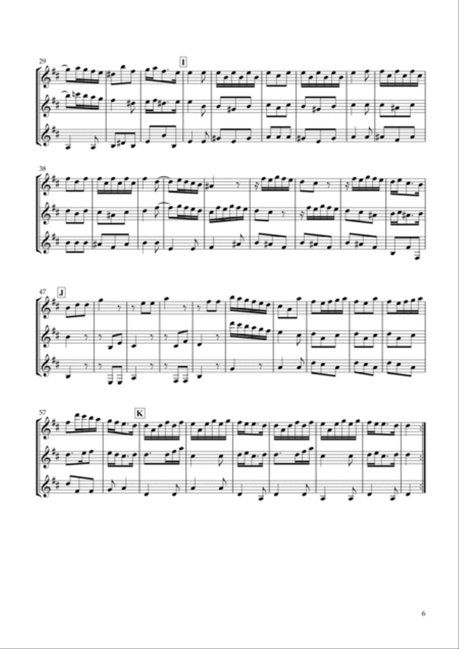 Six Sonatas No.1 for two Oboes & English Horn Op.7-1 Woodwind Ensemble scores gallery preview page 6