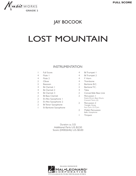 Lost Mountain - Full Score