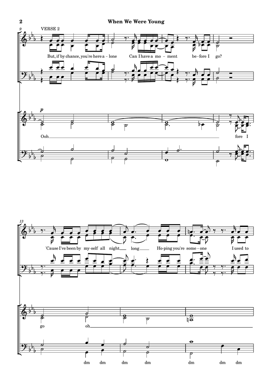 When We Were Young When We Were Young 4-Part scores gallery preview page 2
