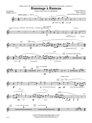 Hommage à Rameau: (wp) 1st Horn in E-flat