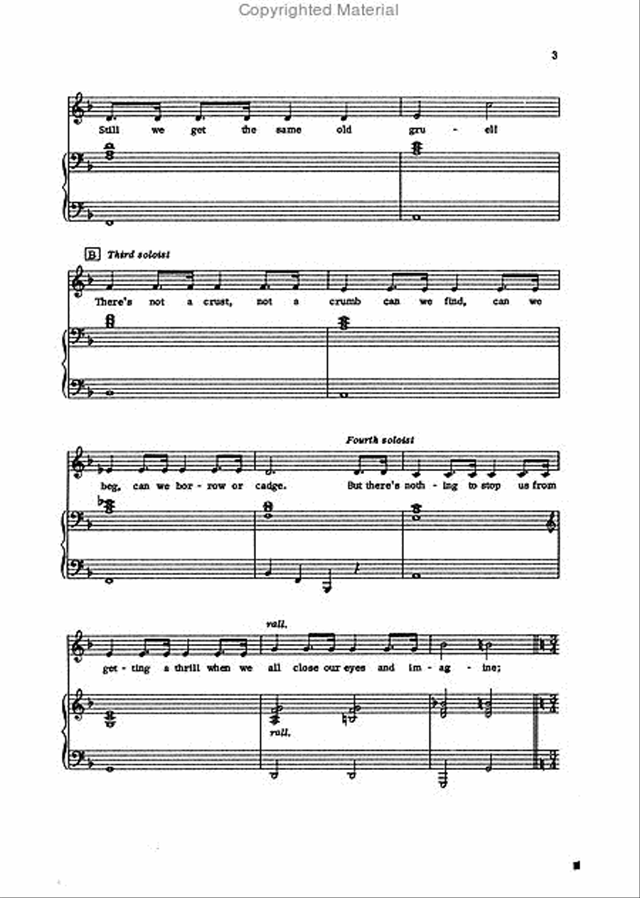 Food Glorious Food (from Oliver) 2-Part scores gallery preview page 3