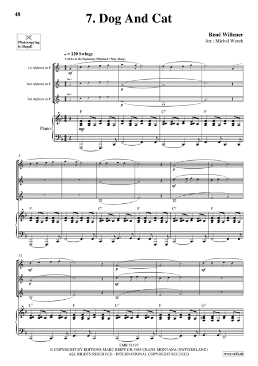 20 Alphorn Trios Volume 1 Brass Trio scores gallery preview page 15