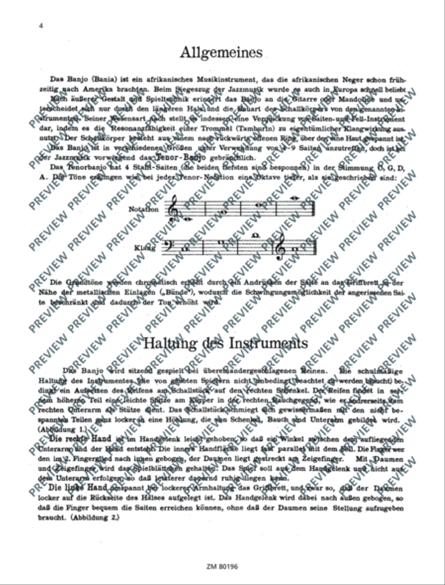 Schule für Tenorbanjo (4-saitig) Banjo scores gallery preview page 7
