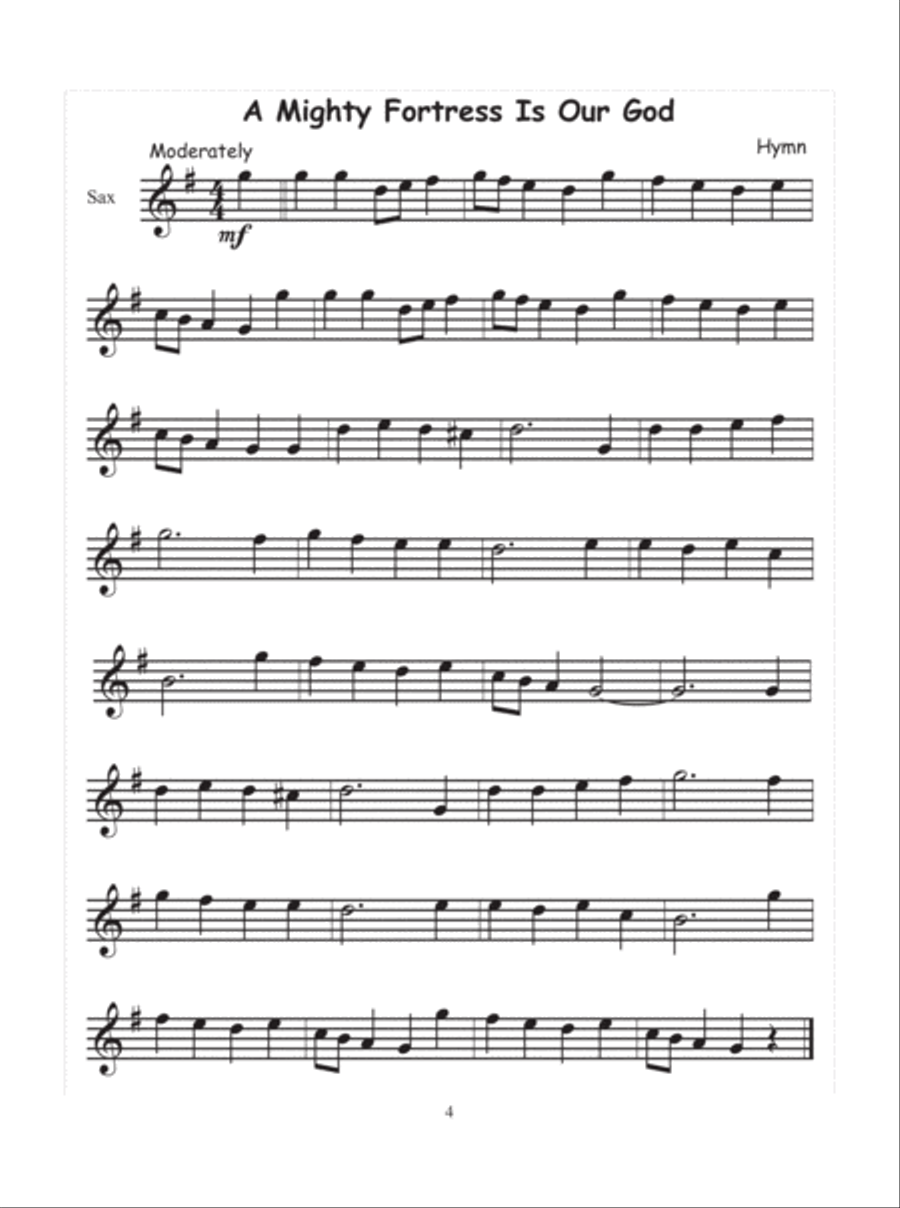101 Easy Songs for Saxophone Saxophone scores gallery preview page 5