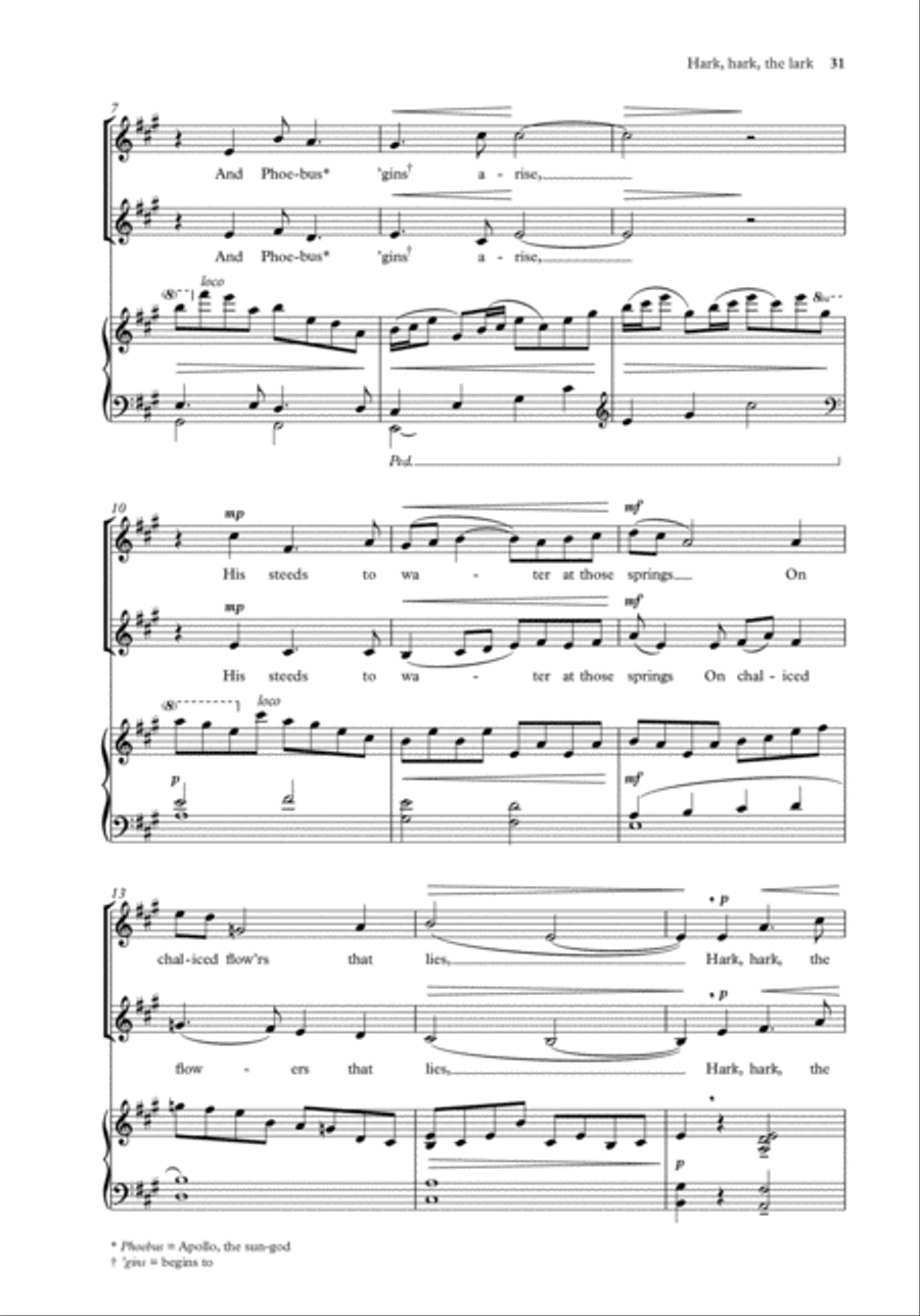Hark, hark, the lark 3-Part scores gallery preview page 9