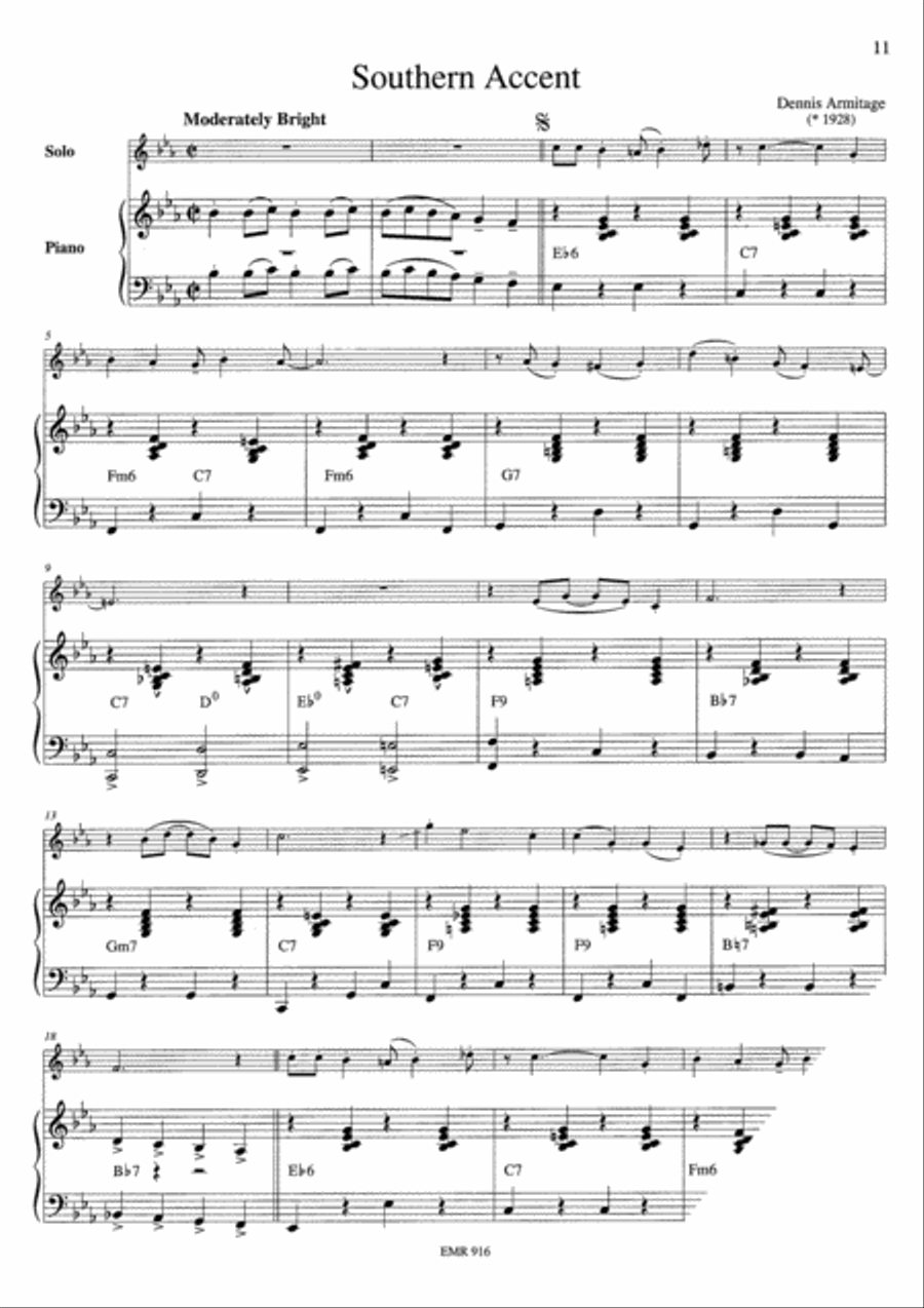 Dixieland Clarinet Duet scores gallery preview page 6
