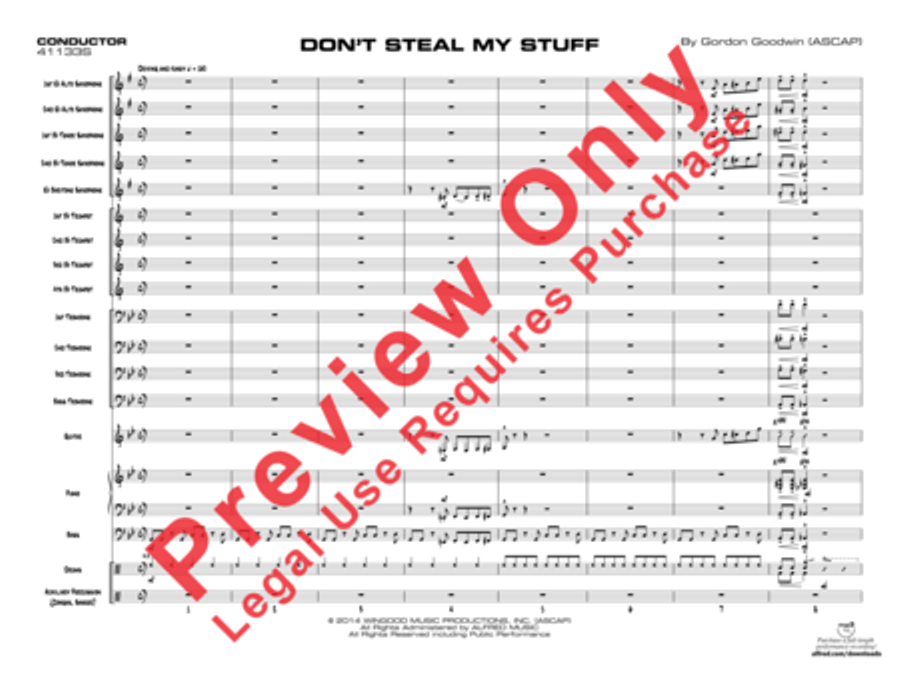 Don't Steal My Stuff Don't Steal My Stuff Jazz Ensemble scores gallery preview page 24