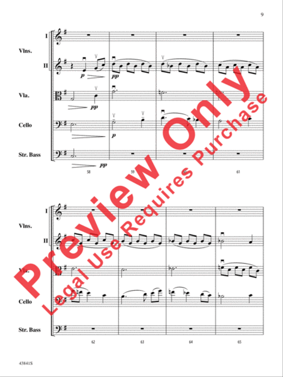 Scherzo for String Orchestra String Orchestra scores gallery preview page 10