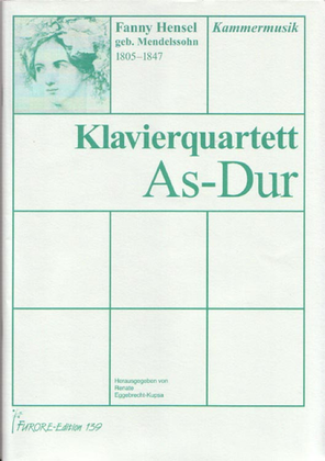 Book cover for Klavierquartett As-Dur