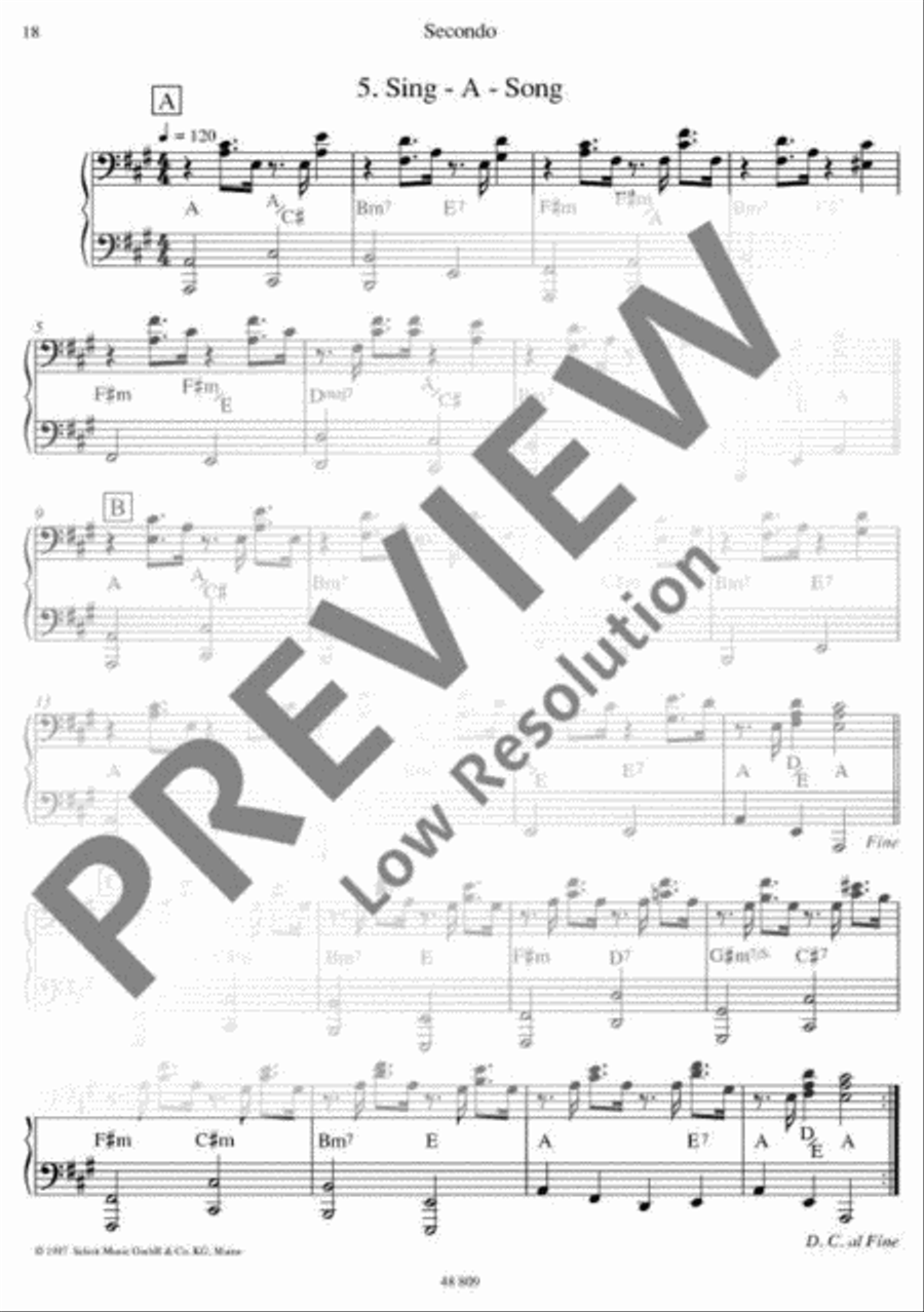 Just for Fun Piano Duet scores gallery preview page 19