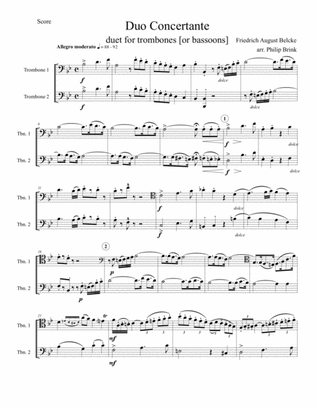 Duo Concertante by Belcke. Op. 55