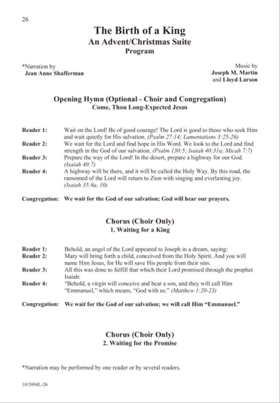 The Birth of a King The Birth of a King 3-Part scores gallery preview page 27