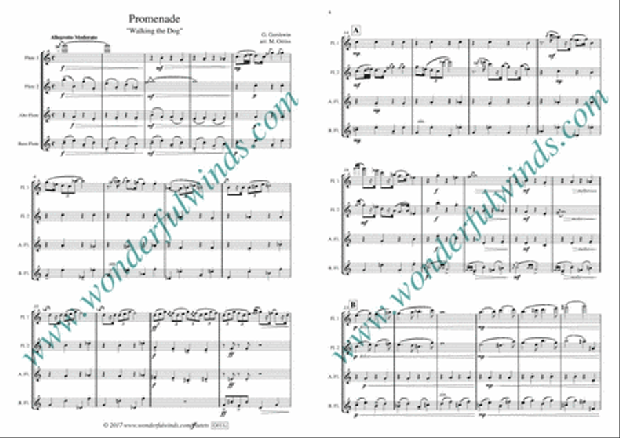 Promenade Flute Quartet scores gallery preview page 2