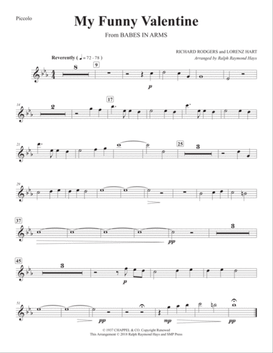 My Funny Valentine My Funny Valentine Flute Choir scores gallery preview page 3