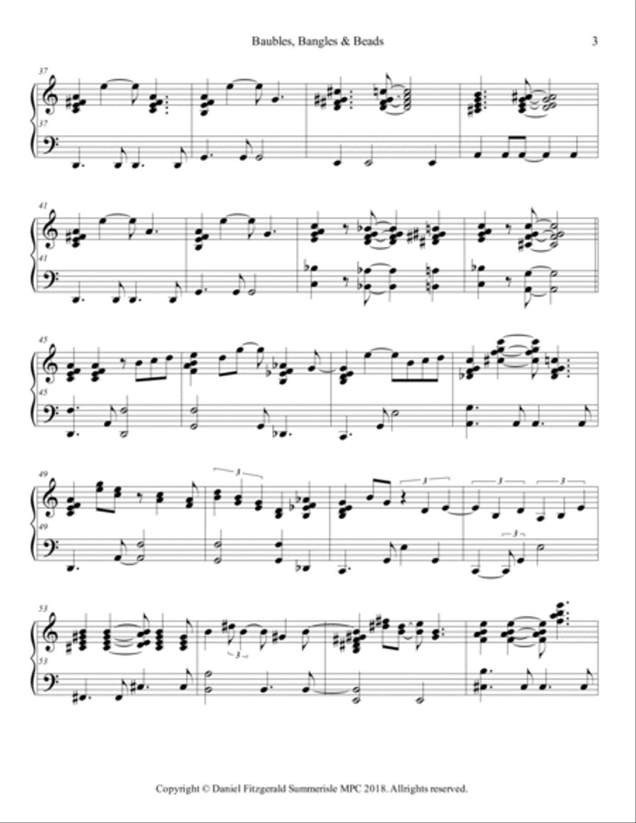 Baubles, Bangles, & Beads Piano Solo scores gallery preview page 3