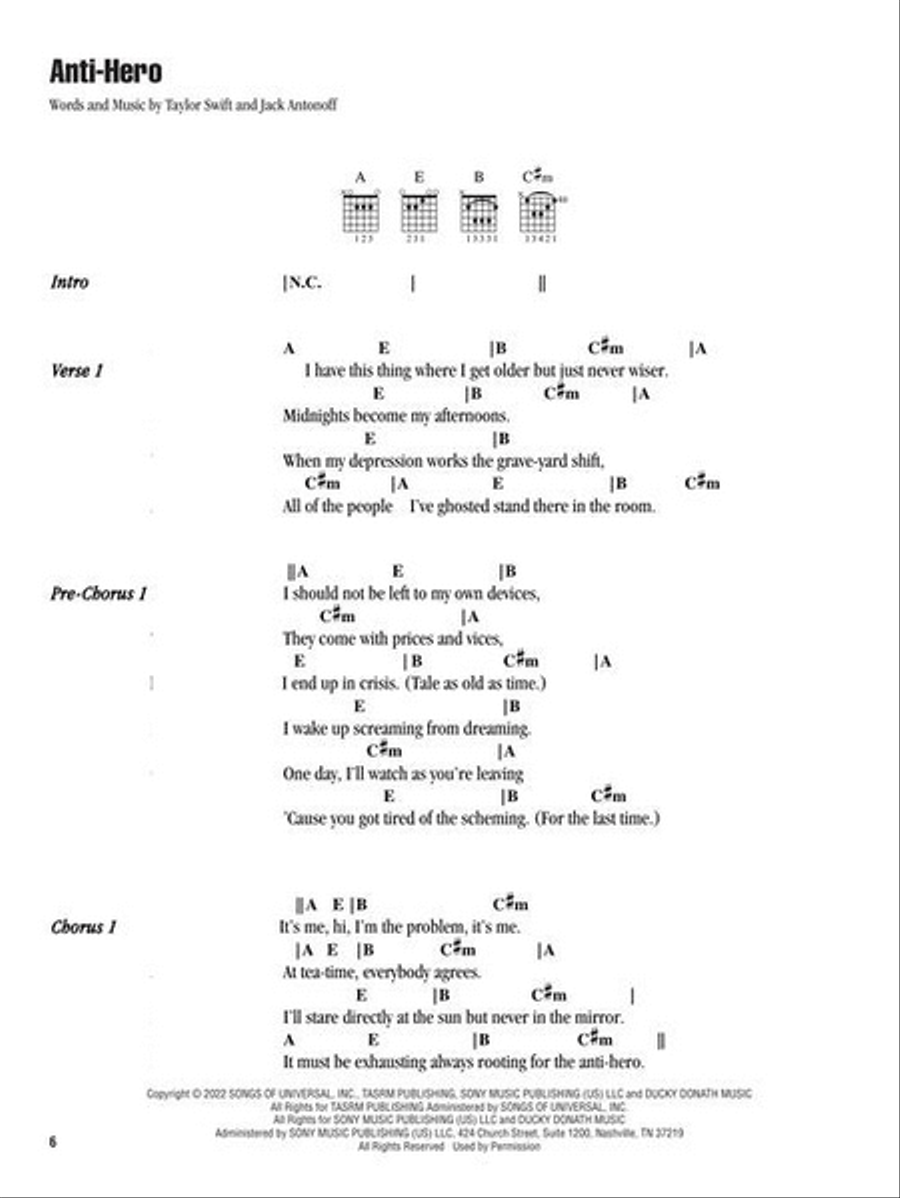 Strum & Sing Taylor Swift – 2nd Edition Electric Guitar scores gallery preview page 5