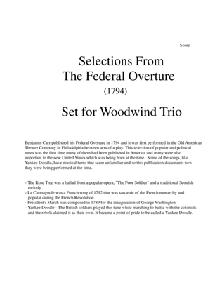 Book cover for 1794! Federal Overture for Flute, Clarinet, and Bassoon Trio