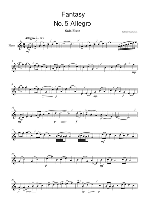 Fantasy No.5 for Solo Flute