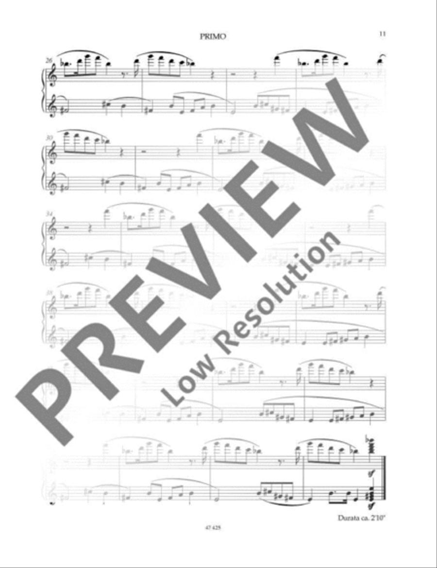 Five Pieces Piano Duet scores gallery preview page 12