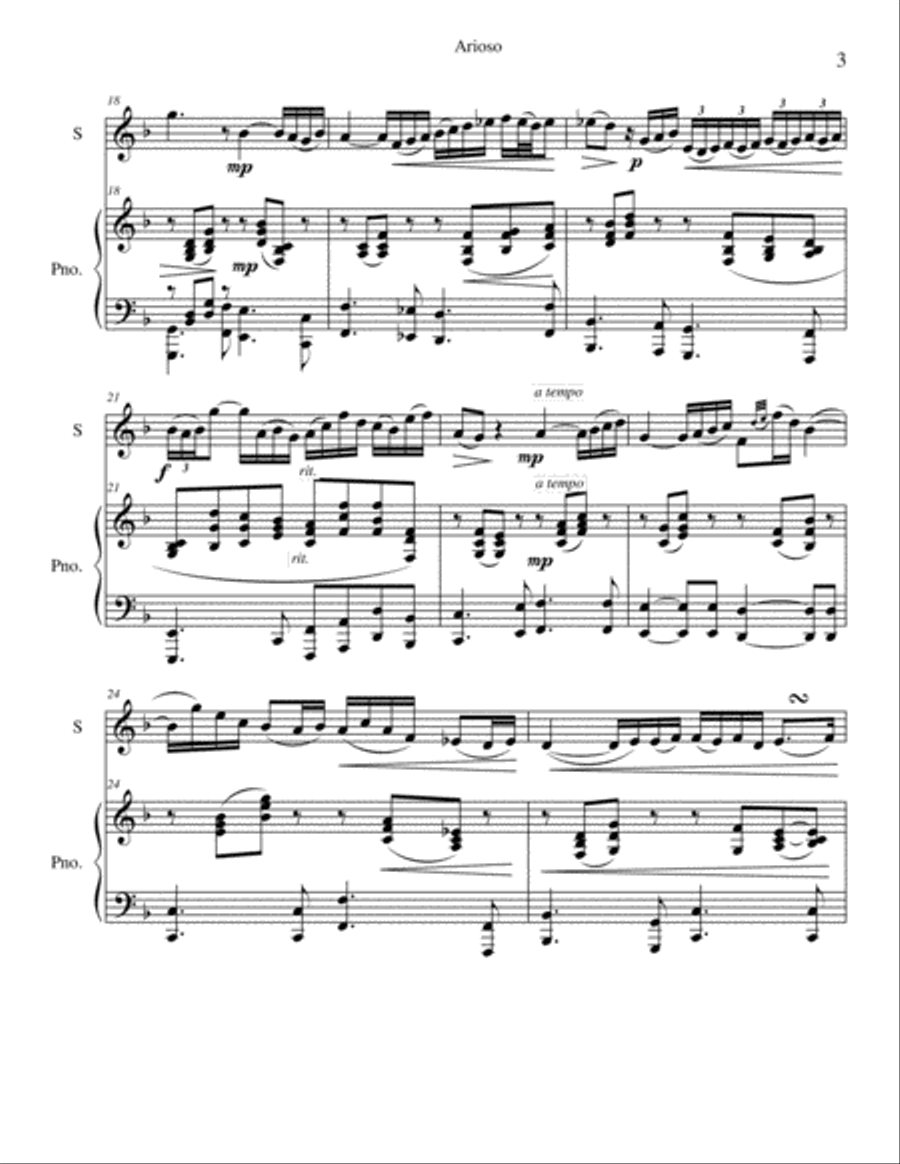 Arioso Piano scores gallery preview page 3