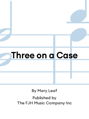 Book cover for Three on a Case