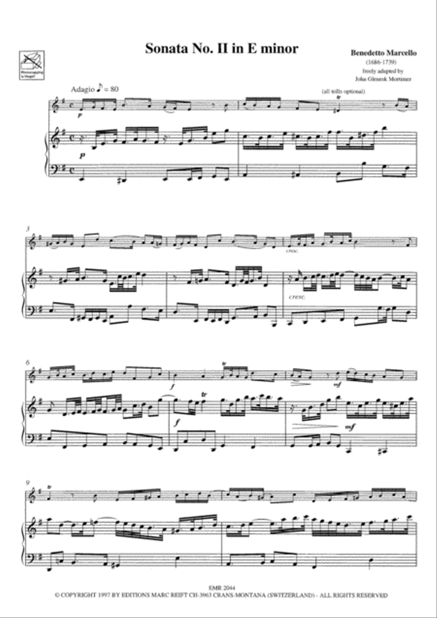 Sonata No. 2 in E minor Horn scores gallery preview page 3