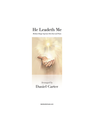 Book cover for He Leadeth Me—Medium-Range SA Vocal Duet and Piano