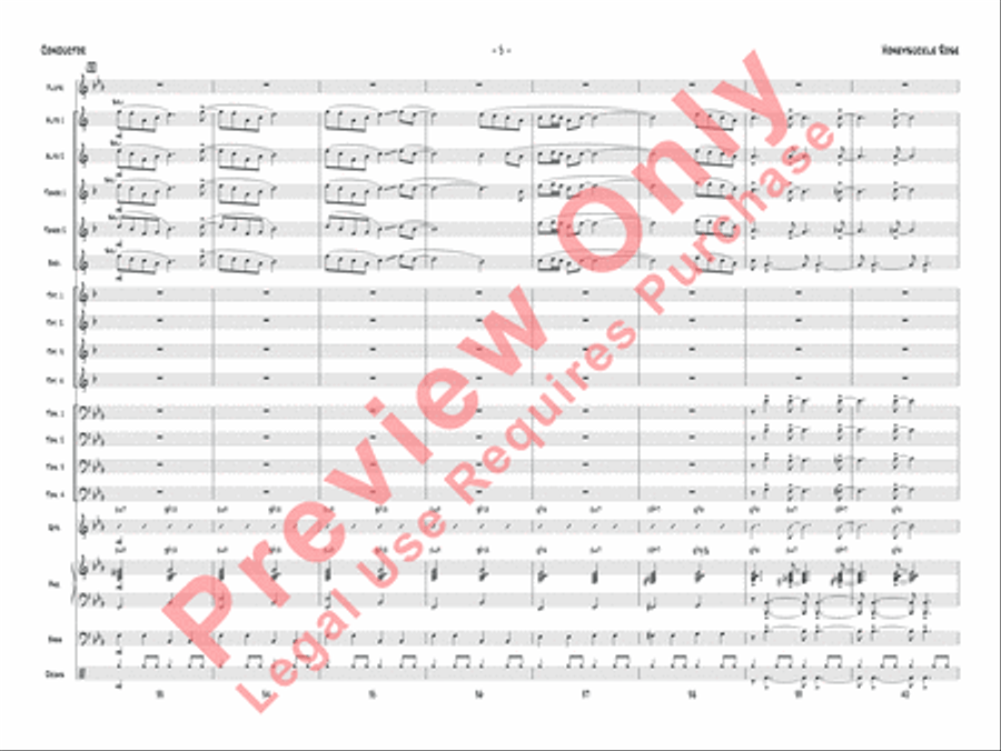 Honeysuckle Rose Jazz Ensemble scores gallery preview page 8