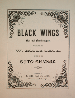 Book cover for Black Wings. Ballad Burlesque. Pathetique et Negromantique