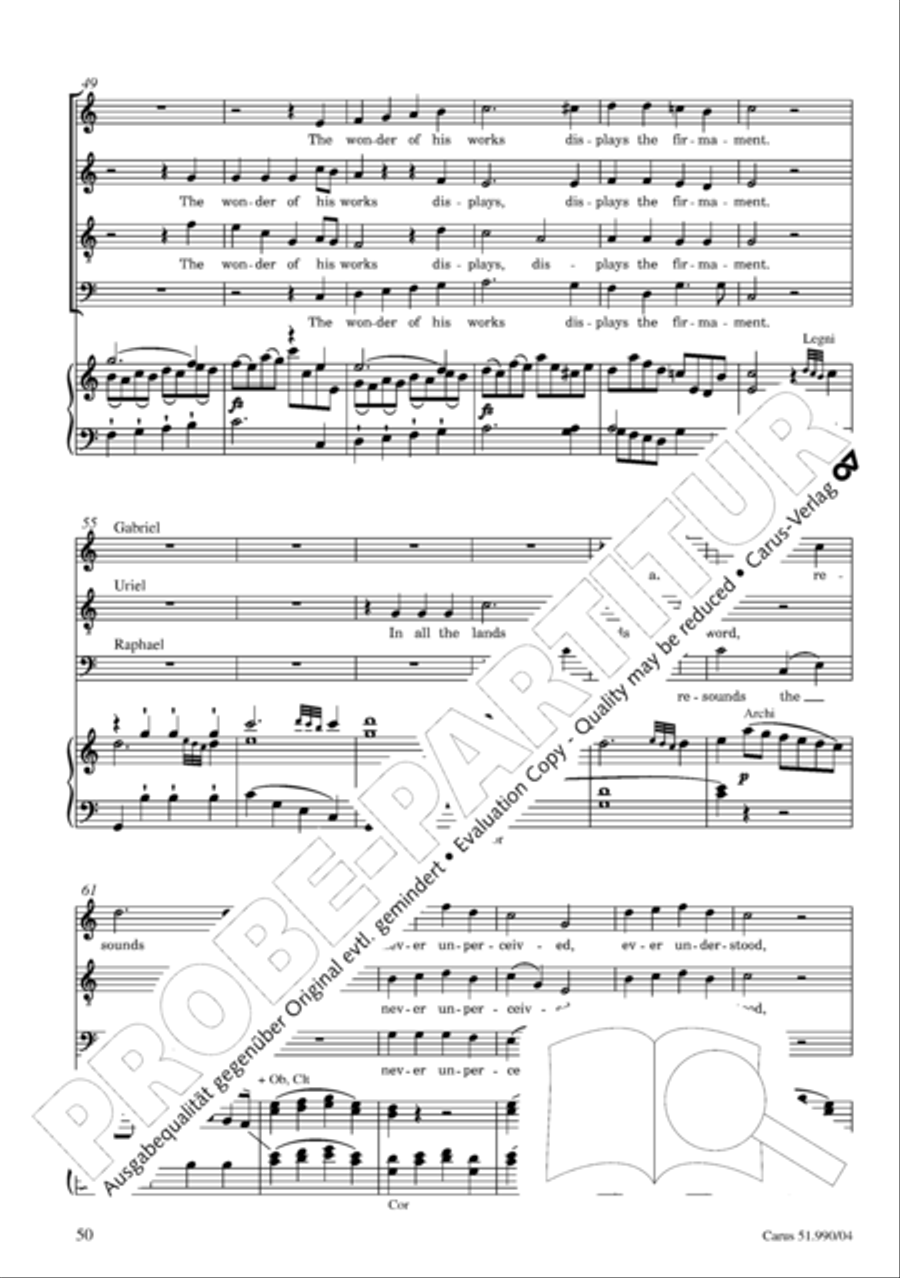 The Creation 4-Part scores gallery preview page 51