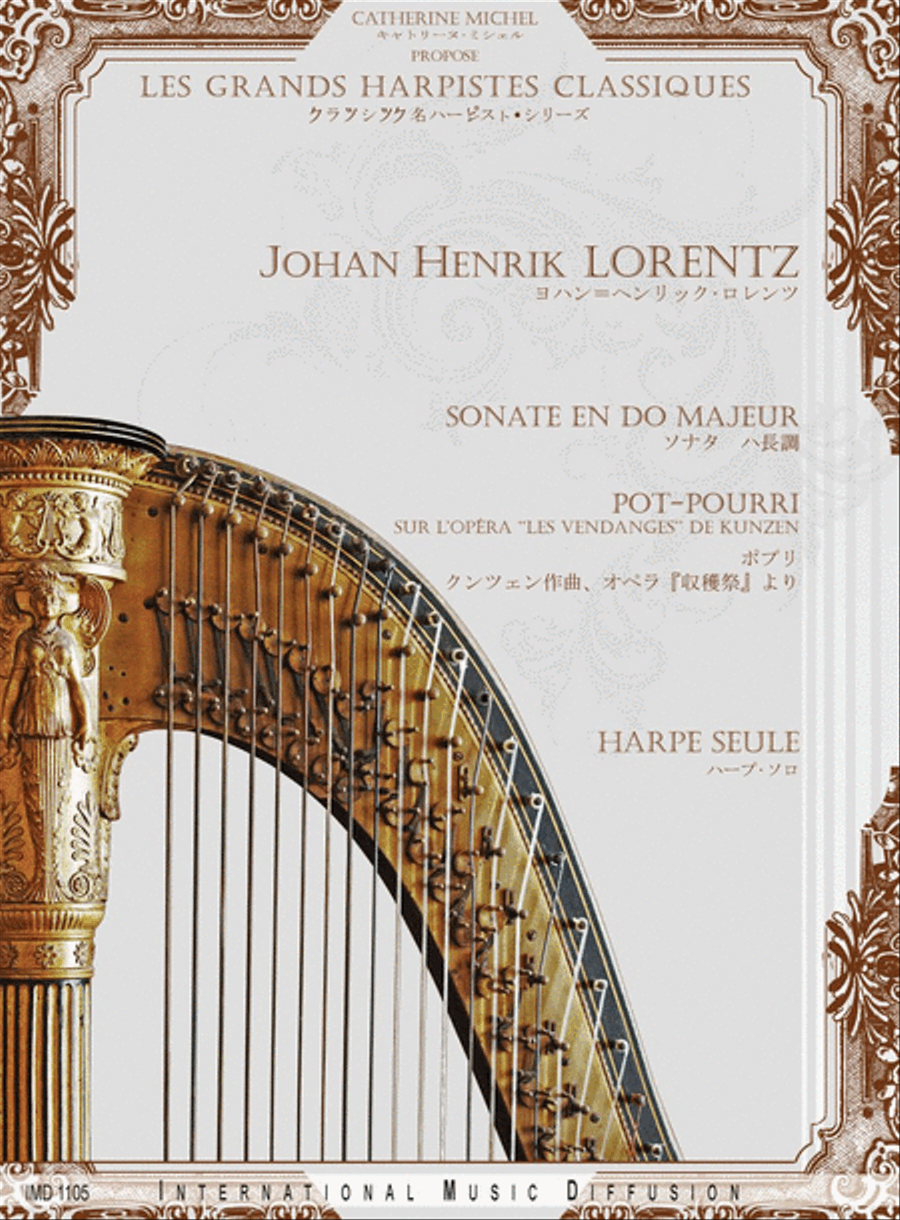 Sonate en do majeur Harp scores gallery preview page 1