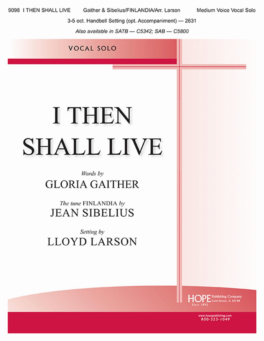 I Then Shall Live Voice Solo scores gallery preview page 1