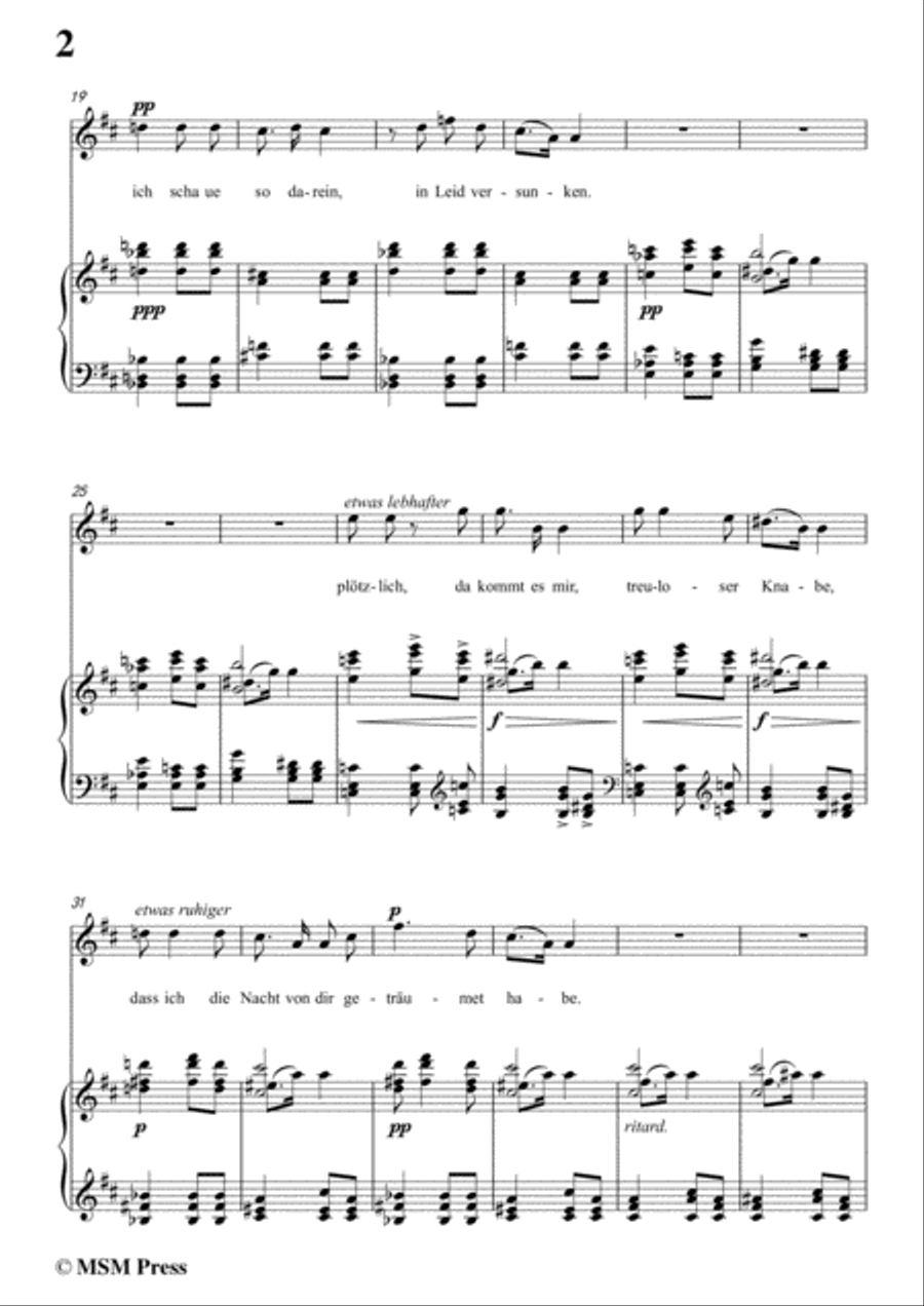 Wolf-Das verlassene Mägdlein in b minor,for Voice and Piano Voice Solo scores gallery preview page 4