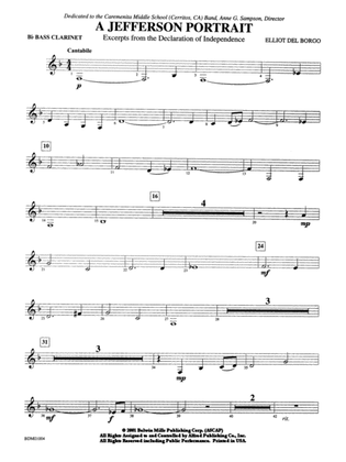 A Jefferson Portrait: B-flat Bass Clarinet