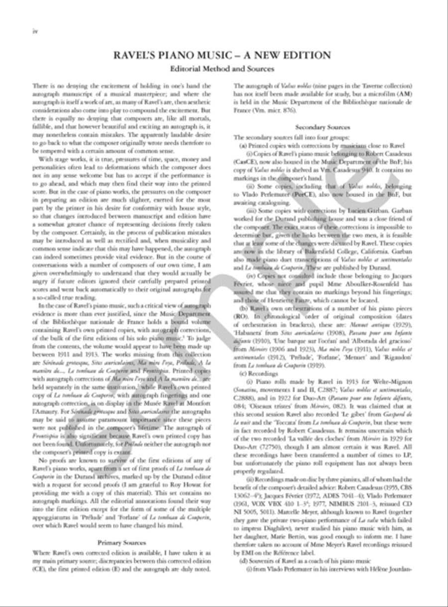 Valses nobles et sentimentales for Piano Piano Solo scores gallery preview page 3