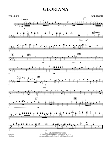 Gloriana - Trombone 1