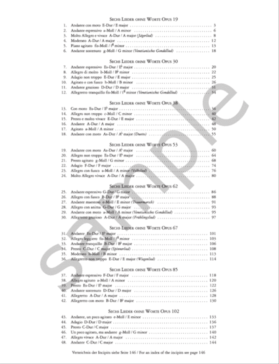 Complete Piano Works, Volume 1 - Songs Without Words Piano Solo scores gallery preview page 3