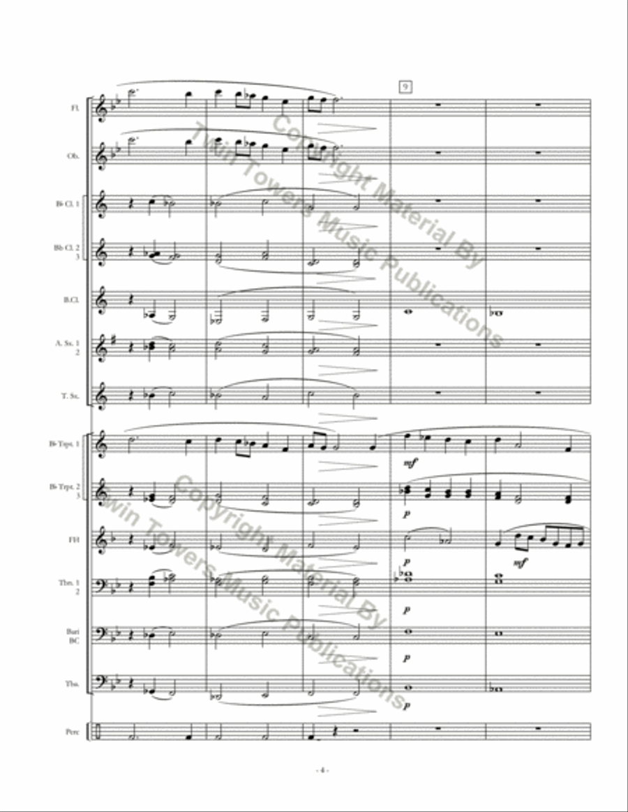 Elegy Concert Band scores gallery preview page 5