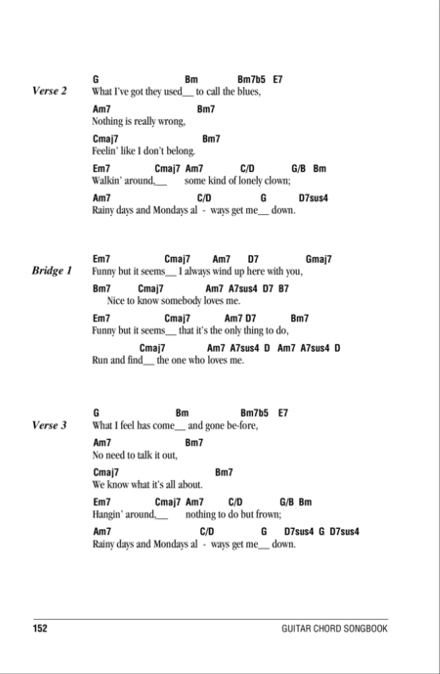 Rainy Days And Mondays Rainy Days And Mondays Acoustic Guitar scores gallery preview page 2