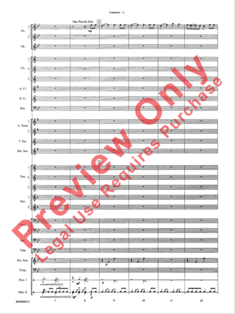 Parade of the Wooden Soldiers Concert Band scores gallery preview page 4