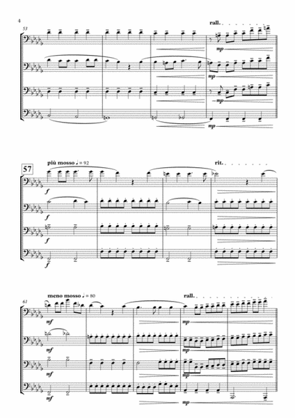 The Lost Chord by Arthur Sullivan - TROMBONE QUARTET image number null