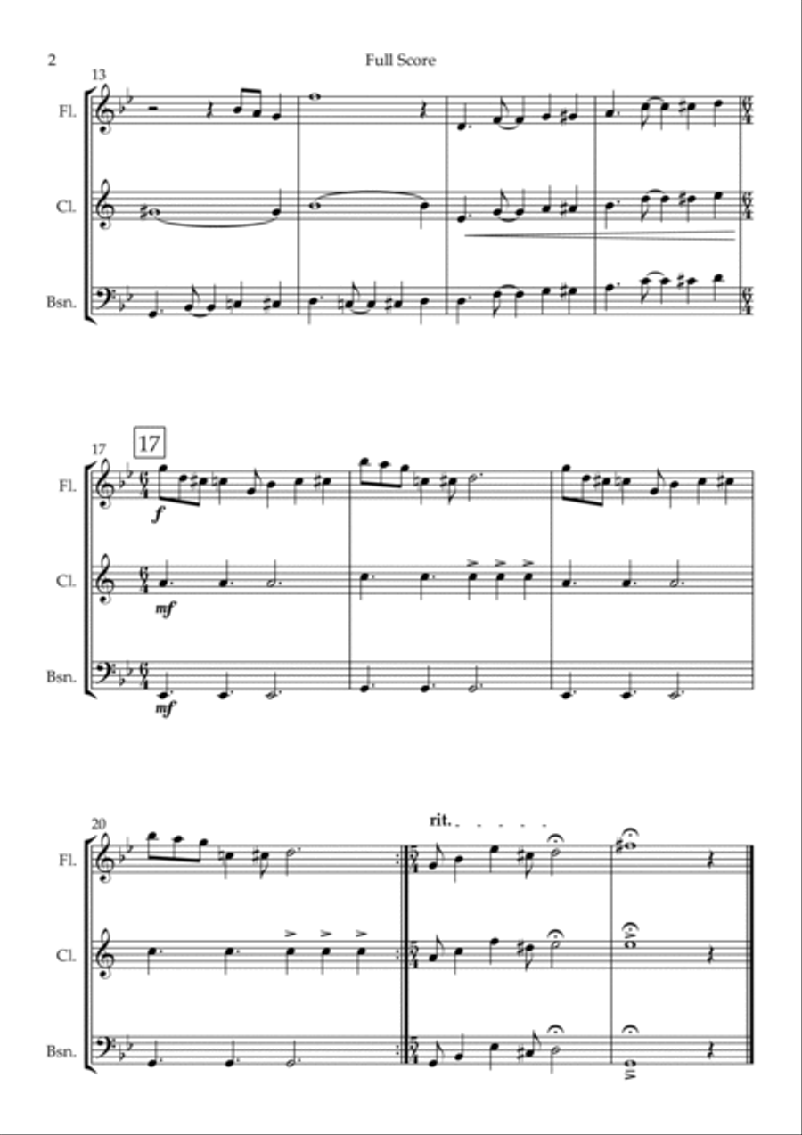 The Incredibles (main Theme) Woodwind Trio scores gallery preview page 2