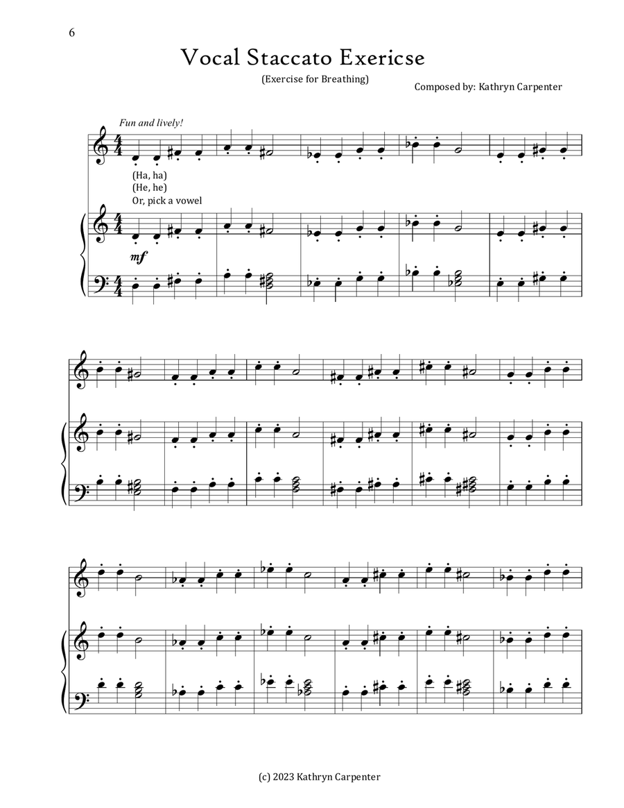 Fun and Fabulous Vocal Exercises & Warm - Ups for Soloists and Choir