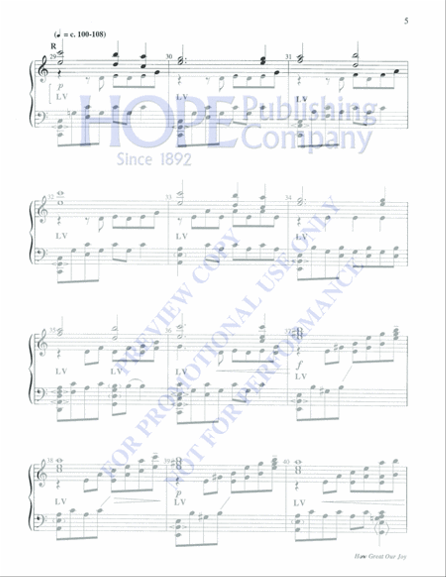 How Great Our Joy How Great Our Joy 5-Octaves scores gallery preview page 5
