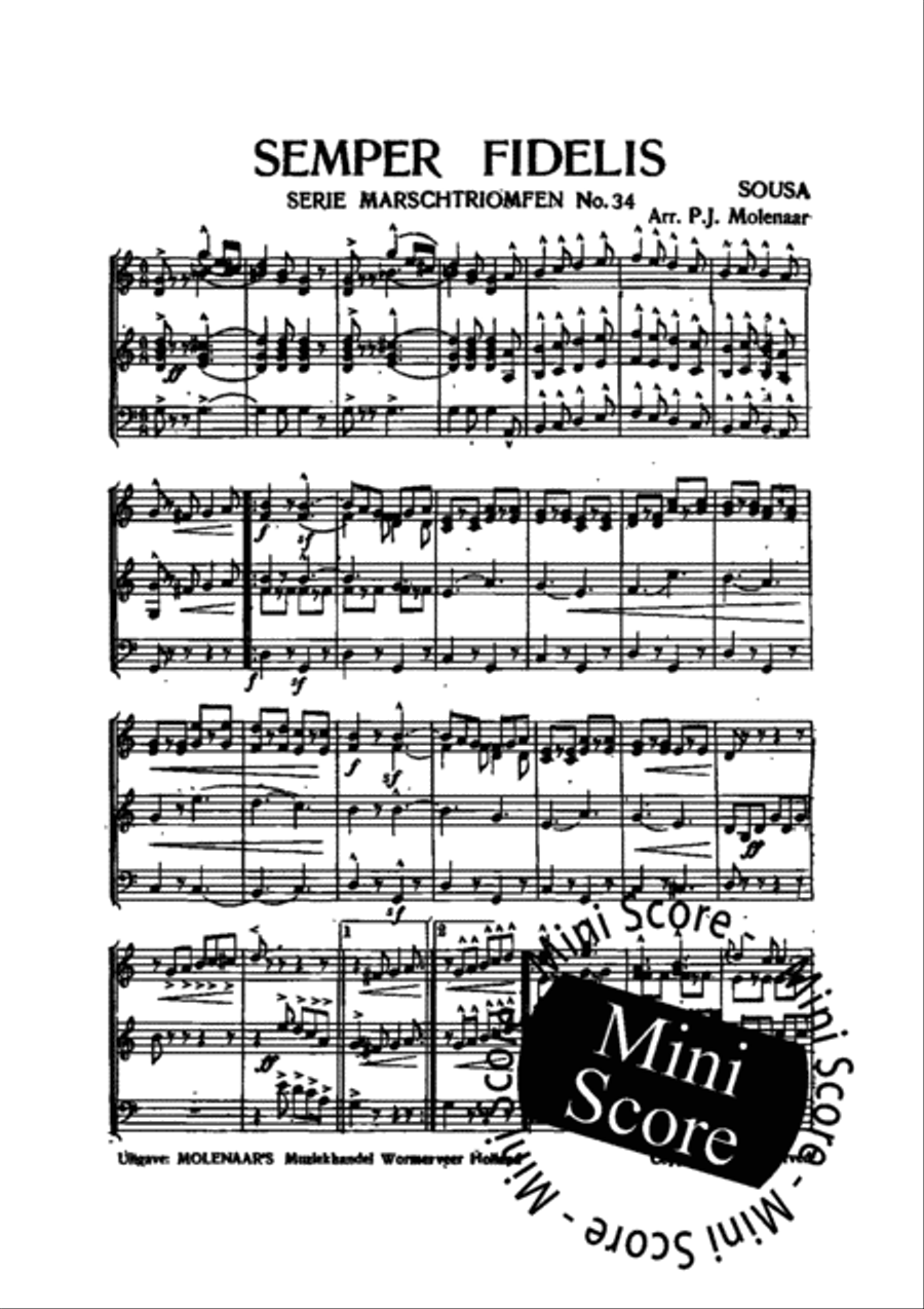 Semper Fidelis Semper Fidelis Concert Band scores gallery preview page 5